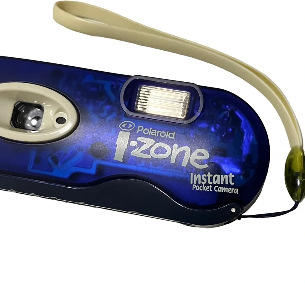 Polaroid Vintage i-Zone Instant Pocket Camera Transparent Blue See Thru